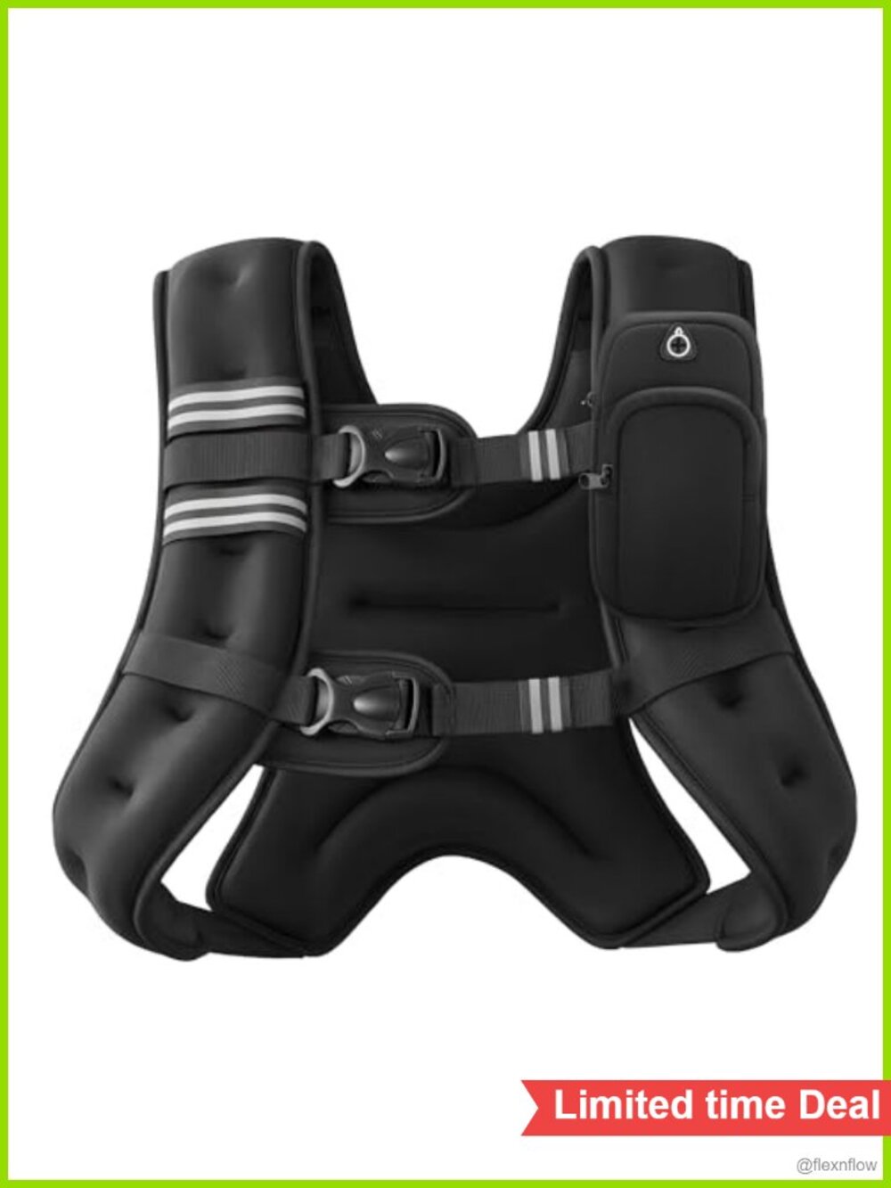 Weighted Vest for Strength Training, Running & Weightlifting with Reflective